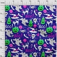 thumbnail image 3 of oneOone Polyester Spandex Purplish Blue Fabric Halloween Diy Clothing Quilting Fabric Print Fabric By Yard 56 Inch Wide, 3 of 4