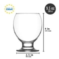 thumbnail image 5 of Lav Beverage Glasses Set of 6, Cold Drink Glasses, Drinking Glassware, 9.5 oz, 5 of 5