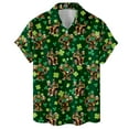 thumbnail image 4 of St Patrick Day Bigfoot Shirts Funny Hawaiian Shirt For Men Sasquatch Mens Hawaiian Shirts Short Sleeve Button Down Shirt, 4 of 7