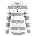 thumbnail image 3 of PATLOLLAV Womens Hooded Print Long-Sleeve Sweatshirt Casual Blouse Pullover Tops, 3 of 6