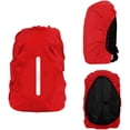 thumbnail image 2 of SHAR Rain Cover Backpack Waterproof Rain Cover Satchels with Reflective Stripe Adjustment Buckle -XS- (15L-25L), Dark Blue + Red, 2 of 5