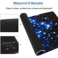thumbnail image 6 of Large Mouse Pad, Full Desk Extended Gaming Mouse Pad 23.62" X 11.81", Waterproof Desk Mat with Stitched Edges, Non-Slip Laptop Computer Keyboard Mousepad for Office and Home, Star Sky Design, 6 of 7
