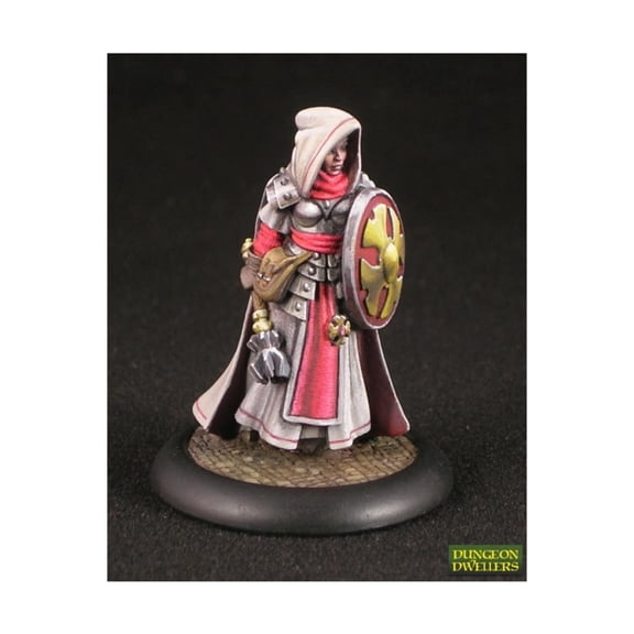 Reaper Miniatures Dungeon Dwellers Ailene, Female Cleric #07023 Unpainted Metal