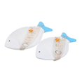 thumbnail image 3 of Wall Fish Sculpture Wooden Fish Hanging Ornament Friends Decor White 23.50X14.50X2.60CM Wall Art 2Pcs, 3 of 4