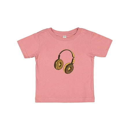 

Inktastic Headphone Donut Gift Baby Girl T-Shirt