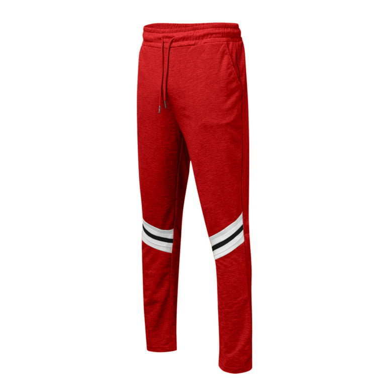 KaLI_store Mens Suit Men's 2 Piece Tracksuit Outfits Cartoon Graphic Hoodie  and Sweatpants Sport Set Red,L 