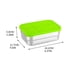 thumbnail image 2 of Recipiente rectangular para almacenar alimentos de 720 ml | Caja hermética para refrigerios | Recipiente de plástico para preparar comidas | Apto para lavavajillas, 2 of 4