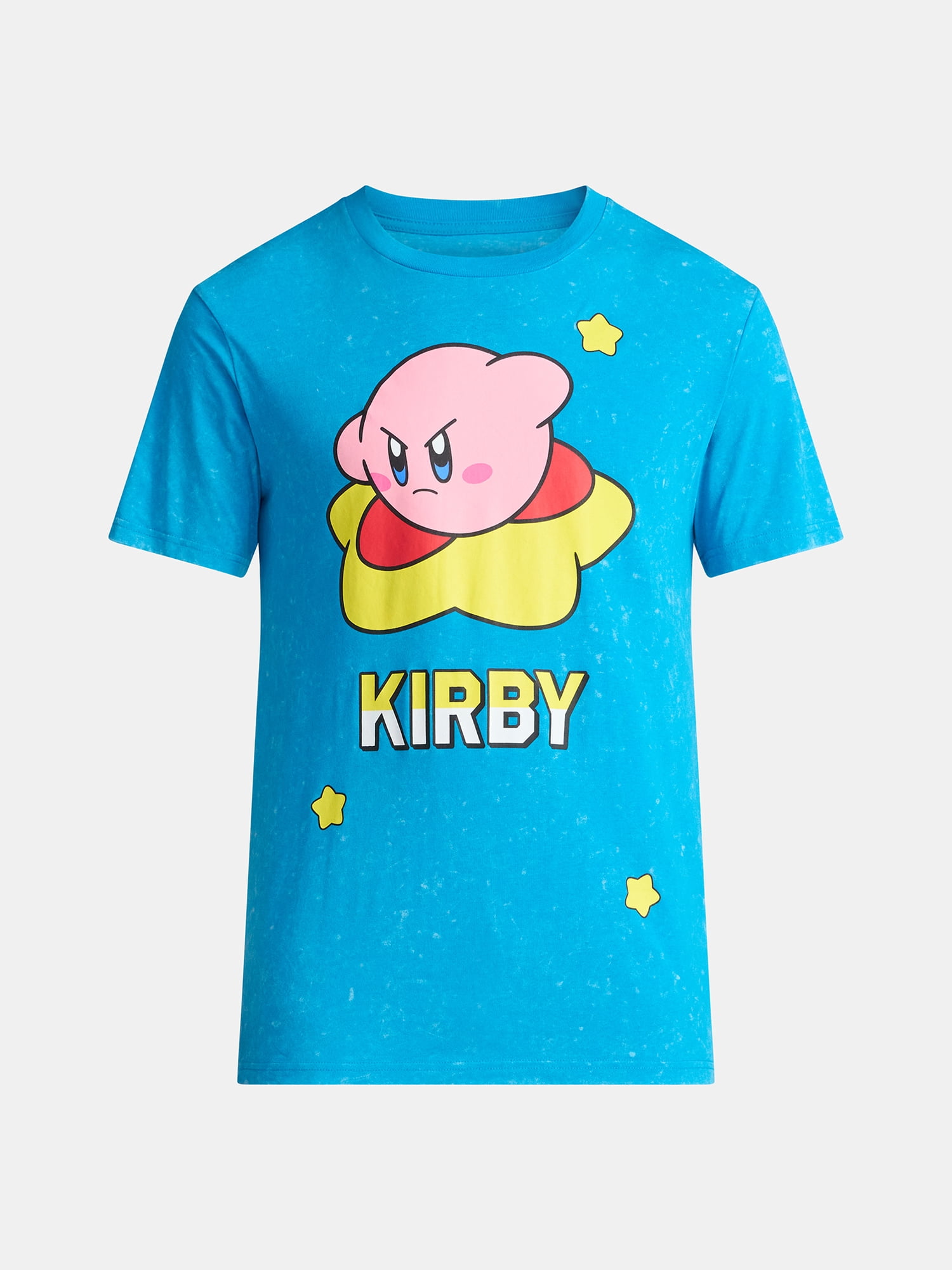 Kirby Men's and Big Men's Flying Star Graphic Tee with Short Sleeves, Sizes S-3XL