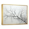 thumbnail image 2 of Designart "Monochrome Birch Serenity III" Tree Birch Floater Framed Canvas Art Print, 2 of 5