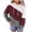 Wine, variant on Patlollav Womens Stripe Print Hooded Long Sleeve Tops Sweatshirt Wine XXL