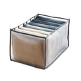 thumbnail image 2 of Compartment Storage Box Closet Clothes Drawer Mesh Separation Box Stacking grey, 2 of 9
