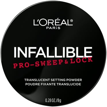 L'Oreal Paris Infallible Pro Sweep and Lock Loose Setting Powder, Translucent, 0.28 oz