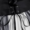 thumbnail image 6 of Iyufng Womens Off The Shoulder Flare Sleeve Corset Maxi Dresses Color Block Gothic Witch Costume for Halloween Party, 6 of 6