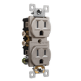 thumbnail image 2 of ENERLITES Elite Series Duplex Receptacle, Residential Grade Wall Outlet, Duplex Electrical Outlet, Self-Grounding, 3-Wire, 2-Pole, 15A 125V, UL Listed, 61580-TR-NK-10PCS, Nickel, 10 Pack, 2 of 5