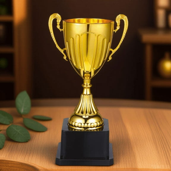 Mobestech Golden Trophy Plastic Award Cup Stable Base for Sports and Events