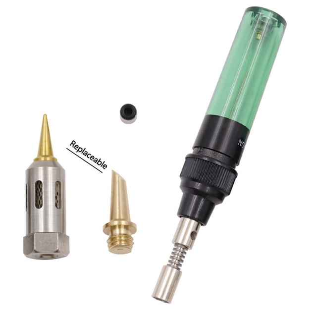 Fer à Souder Stylo Butane Fer à Souder Embouts de Fer Type Stylo Fer à Souder Gaz Portable Petit Fer à Souder Outils de Réparation de Soudure Domestique Accessoires de Fer à Souder Gaz