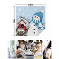 thumbnail image 4 of Blue Snowman Christmas Cloth Napkins Set of 6 Reusable Dinner Napkins, Xmas Snowflake Birds Berry Winter Cocktail Napkin Washable Table Napkins for Wedding/Holiday Party/Baby Shower 20"x20", 4 of 7