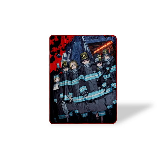 Fire Force Anime Series Fleece Throw Blanket | Anime Blanket | 60 x 45 Inches