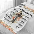 thumbnail image 5 of Christian Blanket with Inspirational Thoughts and Prayers Religious - God Gifts for Women/Mom/Mother''s Day/Birthday - Ultra Soft Warm Healing Throw Blanket Home Decor - 50"x60" Scripture Gifts, 5 of 6