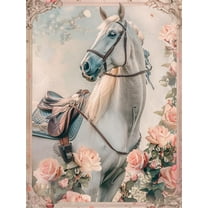 Printed Cross Stitch Kits Animal horse Cross Stitch Pattern Embroidery Kit 16x20in