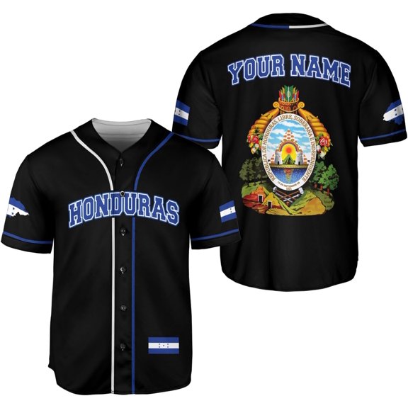Personalized Honduras Baseball Jersey Shirt, Honduras Jersey for Men and Women (S)