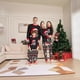 thumbnail image 2 of Conjunto de pijama de otoño e invierno para el hogar, nuevo conjunto de gorro navideño con estampado del alfabeto, traje para padres e hijos, 2 of 4