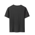 thumbnail image 4 of JIAYUE Men's T Shirt Summer Loose Fit Soft Knit Crew Neck For With Casual Solid Color And Athletic Style Tees Breathable Lightweight For Summer Everyday Comfortable Wear, 4 of 4