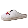 thumbnail image 2 of Snowman Slippers Fuzzy House Slippers for Women and Men Xmas Slippers Festive Christmas Design, 2 of 9