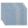 thumbnail image 2 of Simply Daisy, 18 x 14 inch, Pattern Stripe Placemat (set of 4), Yellow, 2 of 2