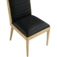 thumbnail image 4 of Meridian Furniture Bristol Black Vegan Leather Dining Chair (Set of 2), 4 of 8