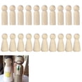thumbnail image 1 of De Muñecas De Madera Con Clavijas Decorativas, Muñecas De Madera Sin Terminar, Caqui, Figuras Familiares De Madera Sin Terminar, Pequeños Hombres De Madera Diy Para Dibujo Hecho A Mano Diy20 Piezas Vogacara HA017378-00, 1 of 7