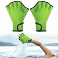 thumbnail image 3 of Guantes de natación con membrana, guantes de buceo, guantes acuáticos para buceo, surf, piscina y ejercicio. Verde, 3 of 9