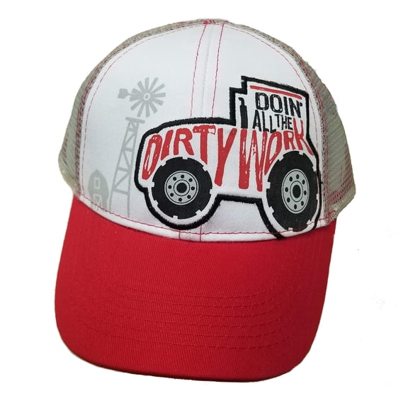 Case Ih Toddler-Boys' Dirty Work Trucker Cap Red One Size