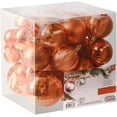 thumbnail image 5 of Prextex Copper Christmas Ball Ornaments for Christmas Decorations - 36 Pieces Xmas Tree Shatterproof Ornaments with Hanging Loop for Holiday and Party Decoration (Combo of 6 Styles in 3 Sizes), 5 of 5