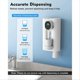 thumbnail image 5 of Mouthwash Dispenser for Bathroom, 18.26 Oz (540Ml) with Cups, White, 5 of 5