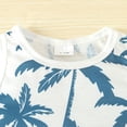 thumbnail image 5 of LNMQLPDBS Toddler Boy Sets Tropical Botanical Print Summer Vest and Shorts Sets Unisex Baby Cute Beach Outfits Girls' Short Sets Kids Casual Soft Tank Top Shorts Sets Blue 18-24 Months, 5 of 9