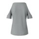 thumbnail image 3 of Gibobby Camiseta de manga corta para mujer Verano nuevas damas casual sin tirantes cuello en V manga corta color sólido camiseta(Gris,M), 3 of 5
