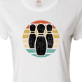thumbnail image 4 of Inktastic Bowling Sunset for Bowler Silhouette Bowling Pins Women's T-Shirt, 4 of 5