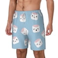 thumbnail image 2 of Gaeub Cartoon Sushi Mens Swim Trunks Stretch Beach Shorts Quick Dry for Men Swim Shorts Swimwear with Pockets- XX-Large, 2 of 9