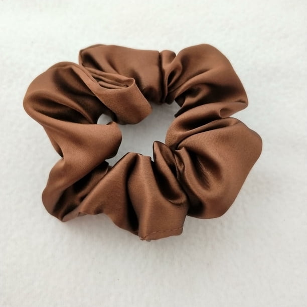 Anillo para el cabello de satén de 60 colores de color sólido Anillo para el cabello de satén de 204 colores Anillo para el cabello de intestino grueso Flor