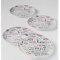 thumbnail image 1 of The Cellar Assiettes à Salade Holiday Sayings Sentiments, Ensemble de 4, 1 of 1