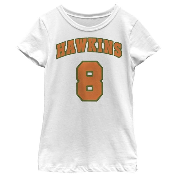 Netflix Girl's Stranger Things Number Eight Graphic T-Shirt