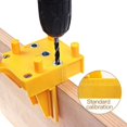 thumbnail image 3 of Drilling Jig Kit for Wood Dowels - 6mm/8mm/10mm, 15-Piece Set (Yellow), 3 of 5