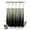 Green, variant on No Hook Shower Curtain, Sage Green Black Ombre Shower Curtains for Bathroom with See Through Top Window, Modern Abstract Striped Gradient Waterproof & Washable Bath Curtain Standard 72"x72"