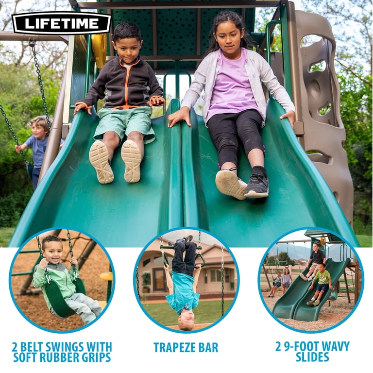 Lifetime Big Stuff Adventure Swing Set with Spider Swing (91079