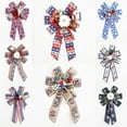 thumbnail image 4 of SUSHANG Patriotic Bows for Wreaths Large Burlap Red White Blue Stripe Stars Bow for 4th of July Independence Day Decor,Decorations Bunting Indoor Outdoor Decor and Patriotic Party, 4 of 8