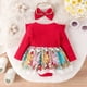 thumbnail image 2 of Gibobby Mamelucos para bebe niña con estampado floral de manga larga para niños y niñas, ropa para niños recién nacidos(Rojo, 18-24 Meses), 2 of 5