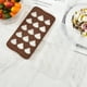 thumbnail image 3 of Molde de silicona para chocolate con 15 compartimentos, bandeja para cubitos de hielo, pasteles, dulces, galletas y pudín (juego de 2, marrón, blanco) ER, 3 of 3