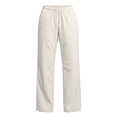 thumbnail image 3 of Women Casual Straight Leg Long Trousers Comfort Daily Wear Pants with Side Pockets Beige XXS, 3 of 7