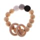 thumbnail image 4 of Brazalete de Teether Bebé Agarrar Juguete de Enfermería 2 perfke Pulsera de madera de Teether de los granos, 4 of 8